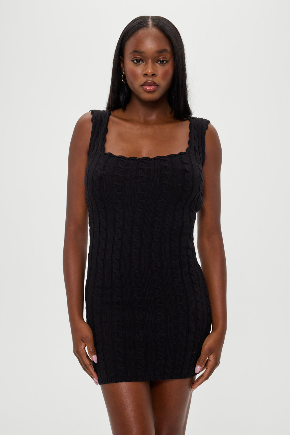 Jules Knit Backless Mini Dress - Black | Frankies Bikinis
