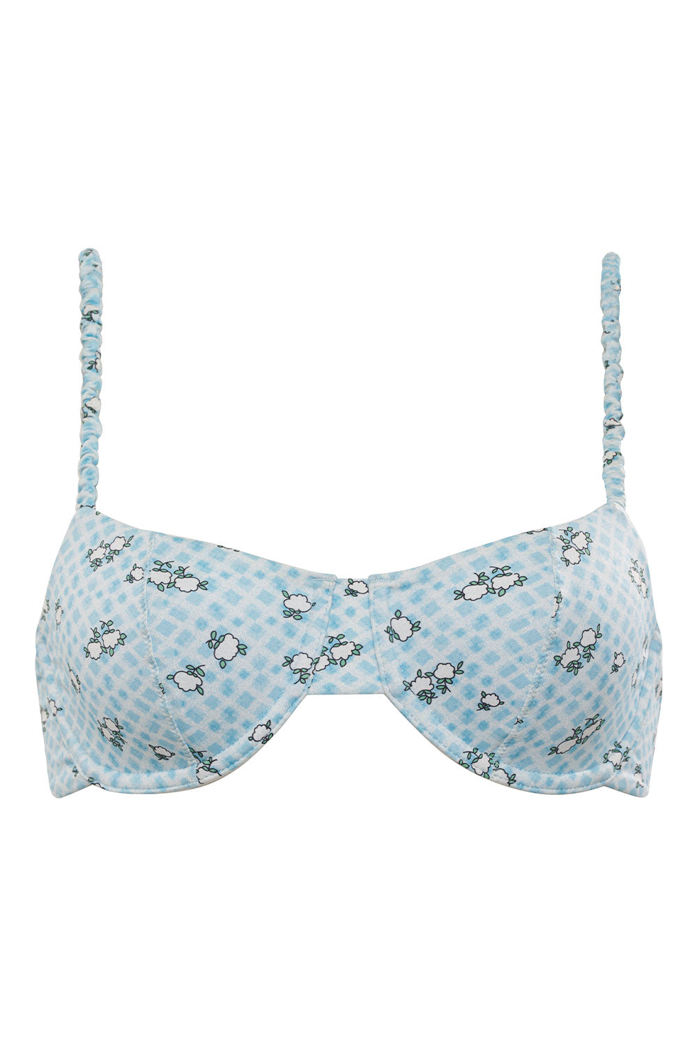 Pam Gingham Underwire Bikini Top - Posie | Frankies Bikinis