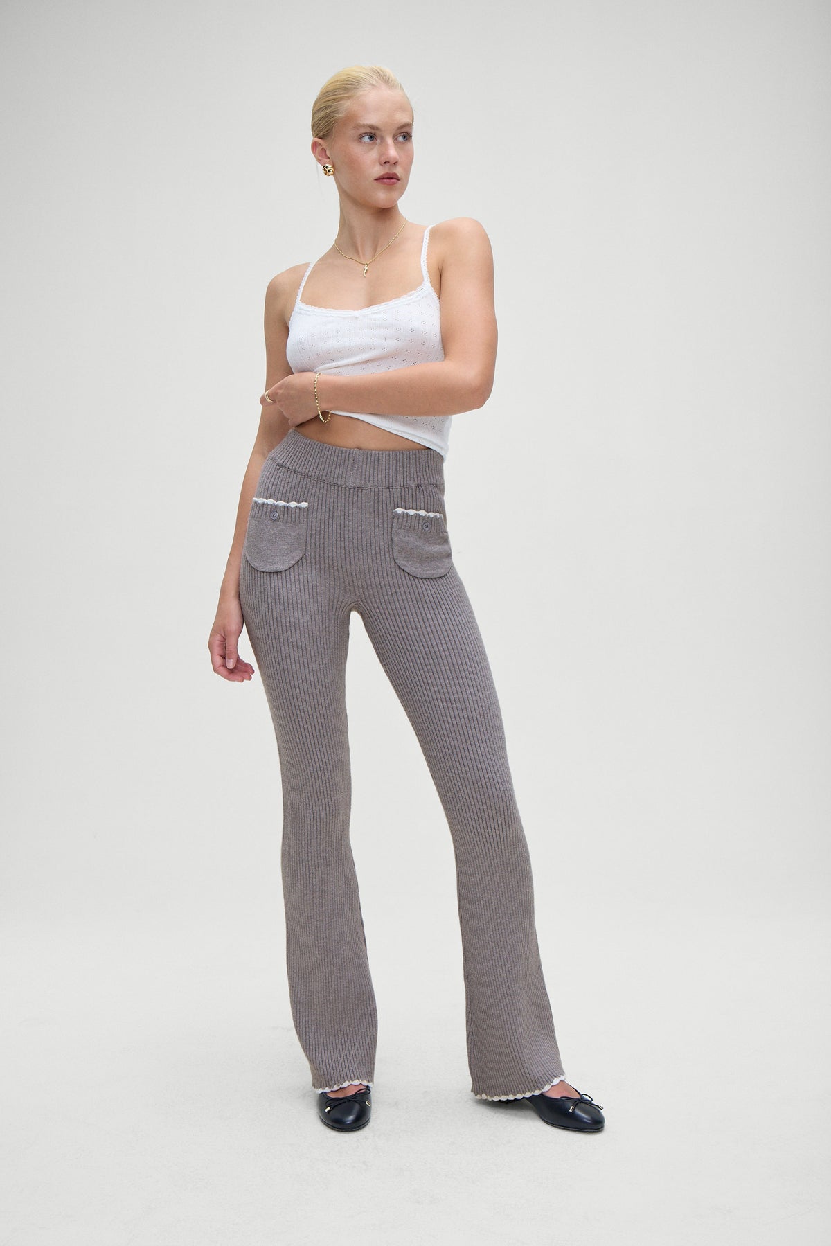 Camden Knit Pants - Rain Cloud | Frankies Bikinis
