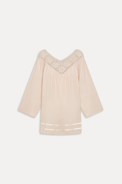 Riviera Cotton Mini Dress - Peach | Frankies Bikinis