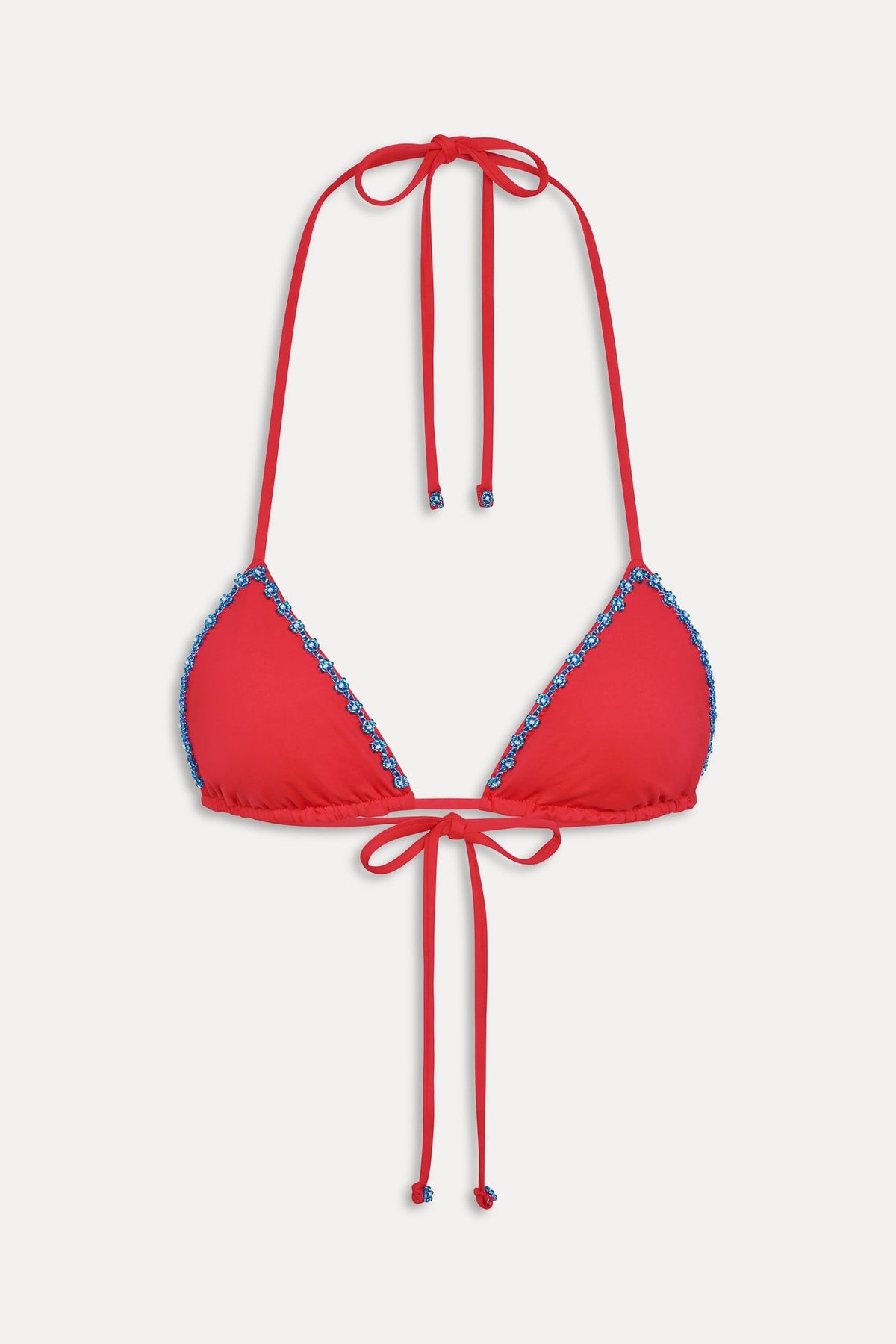 Nick Beaded Triangle Bikini Top - Havana | Frankies Bikinis