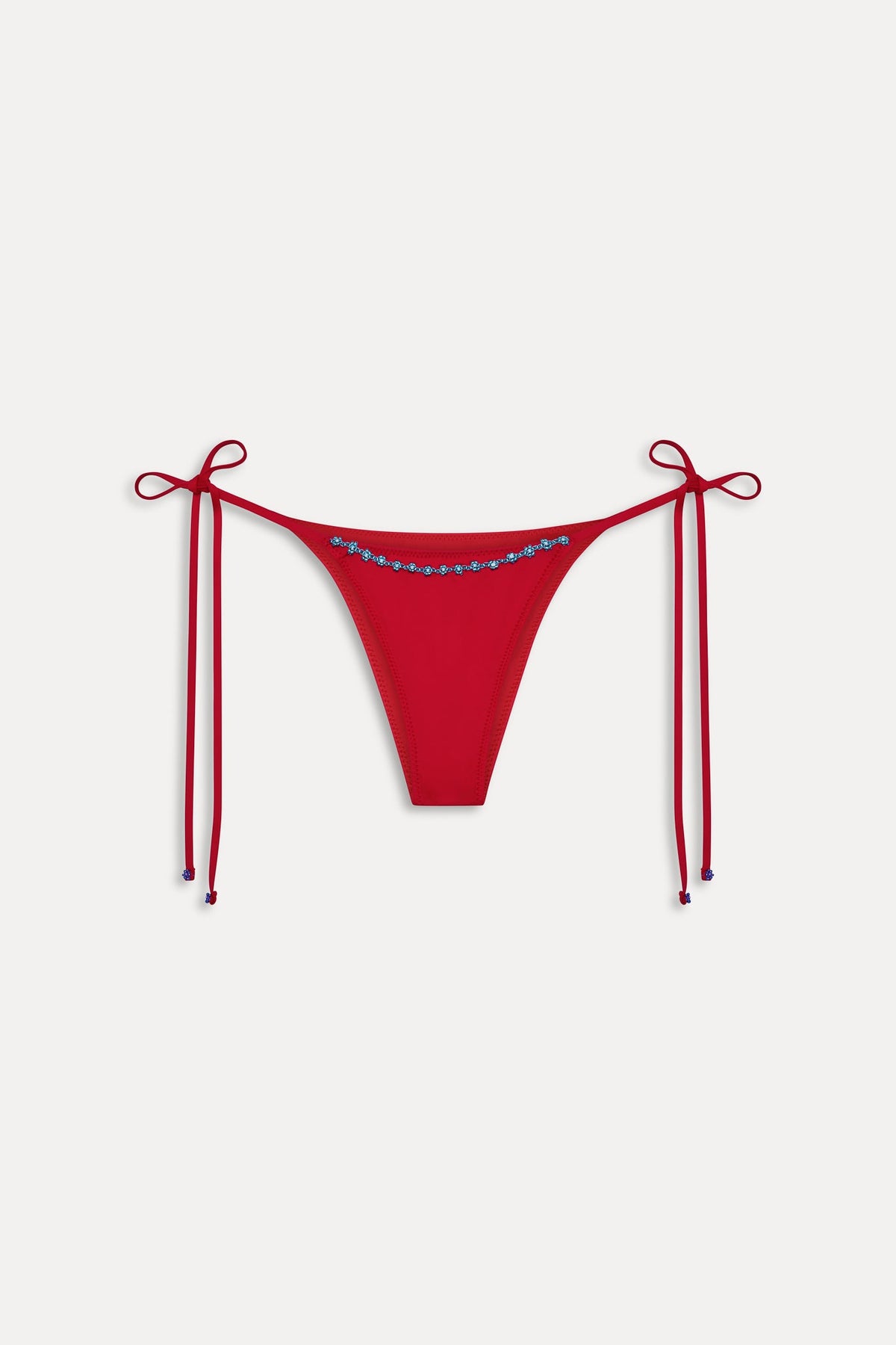 Mackenzie Beaded Cheeky Bikini Bottom - Havana | Frankies Bikinis