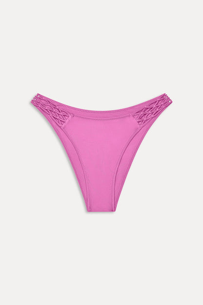 Dove Satin Bikini Bottom - Capri Pink | Frankies Bikinis