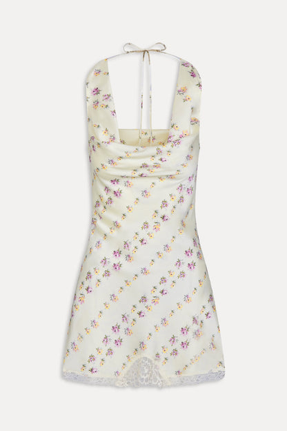 Chloe Silk Mini Dress - Chateau Floral | Frankies Bikinis
