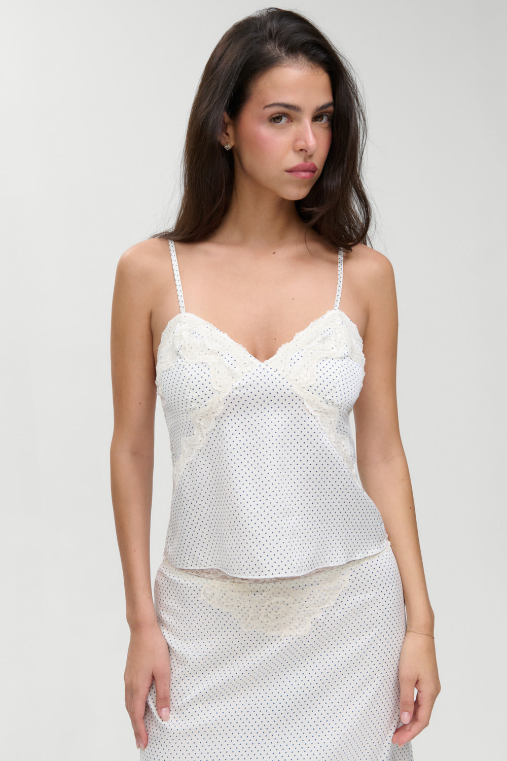 Laura Silk Camisole - French Pearl | Frankies Bikinis