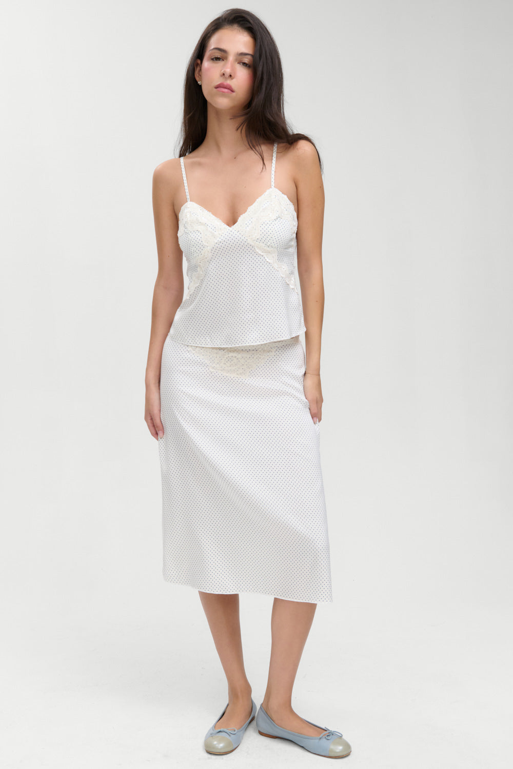 Laura Silk Camisole - French Pearl | Frankies Bikinis