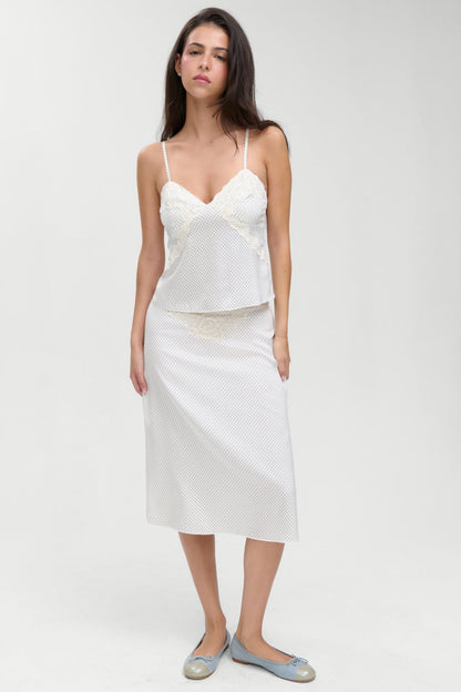 Laura Silk Camisole - French Pearl | Frankies Bikinis