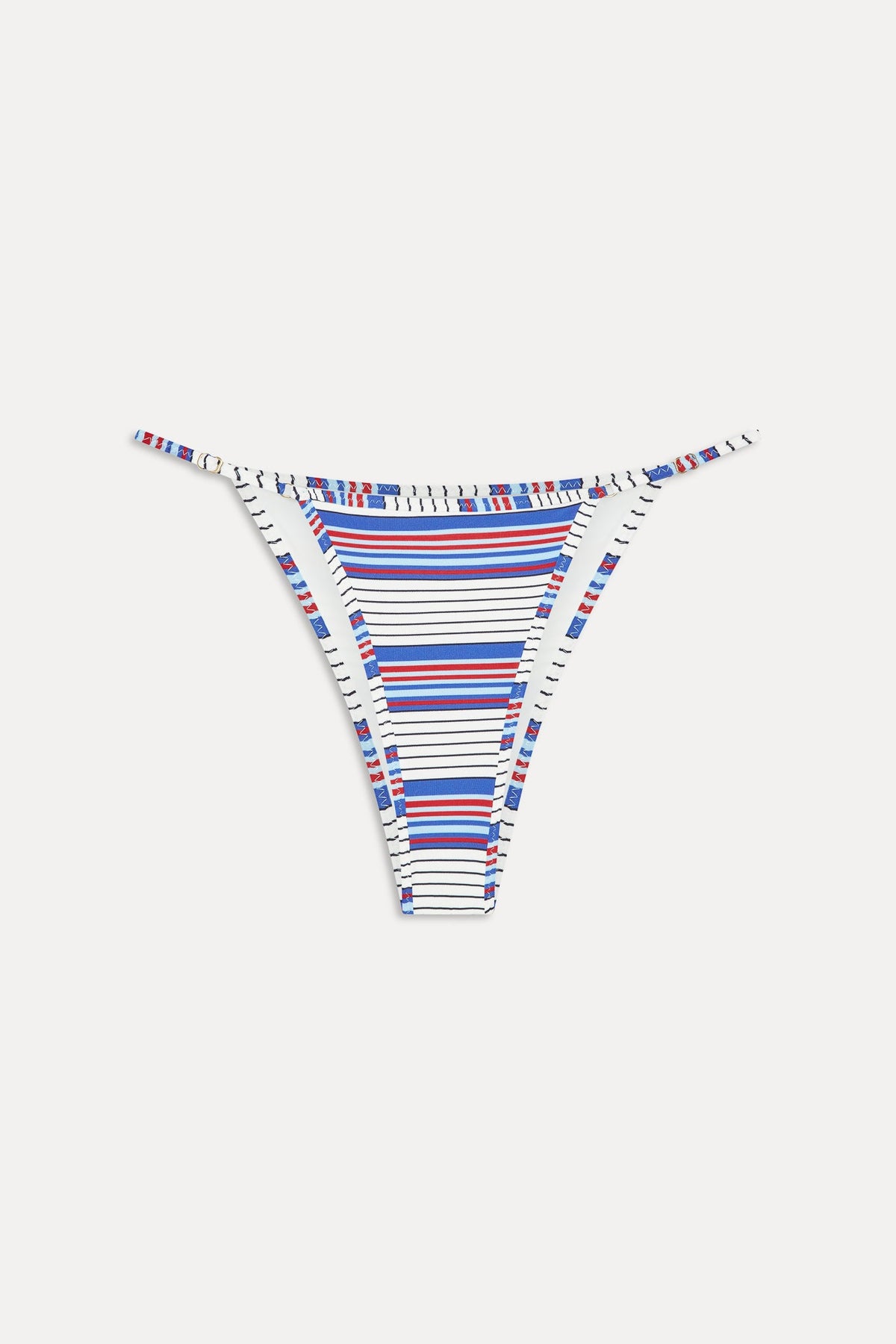 Luna Striped Bikini Bottom - St. Tropez Stripe | Frankies Bikinis