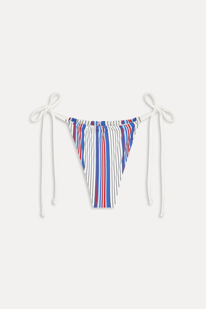Tia Striped Skimpy Bikini Bottom - St. Tropez Stripe | Frankies Bikinis