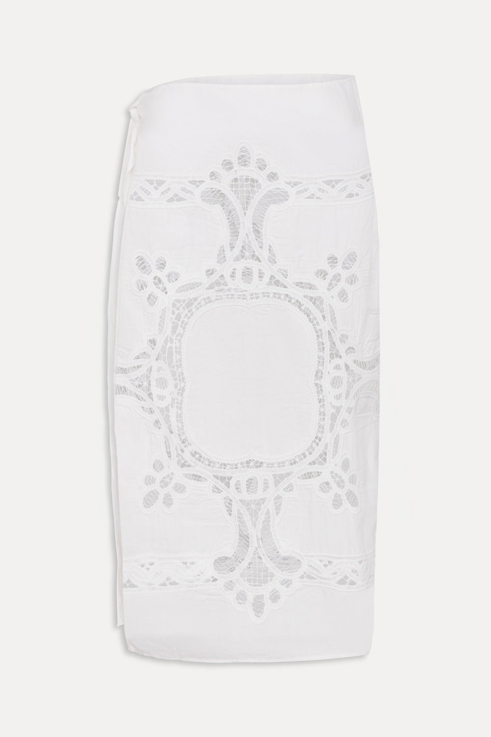 Monaco Cotton Sarong - Optic White | Frankies Bikinis