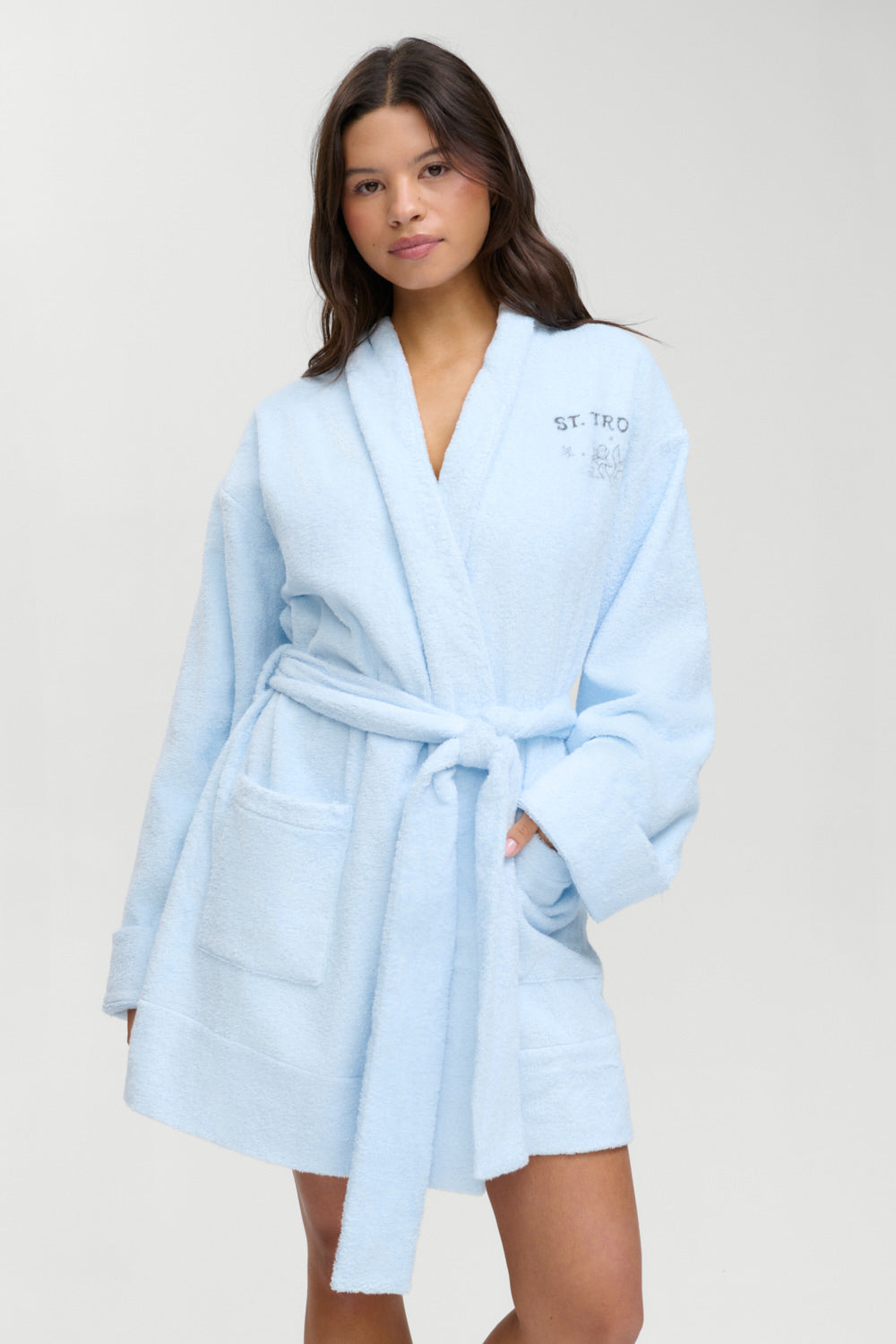 Poolside Terry Robe - French Riviera | Frankies Bikinis