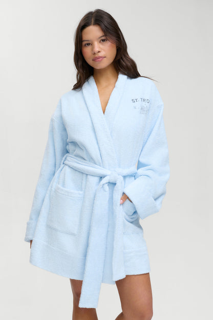 Poolside Terry Robe - French Riviera | Frankies Bikinis