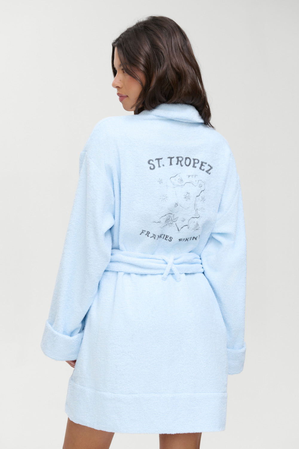 Poolside Terry Robe - French Riviera | Frankies Bikinis