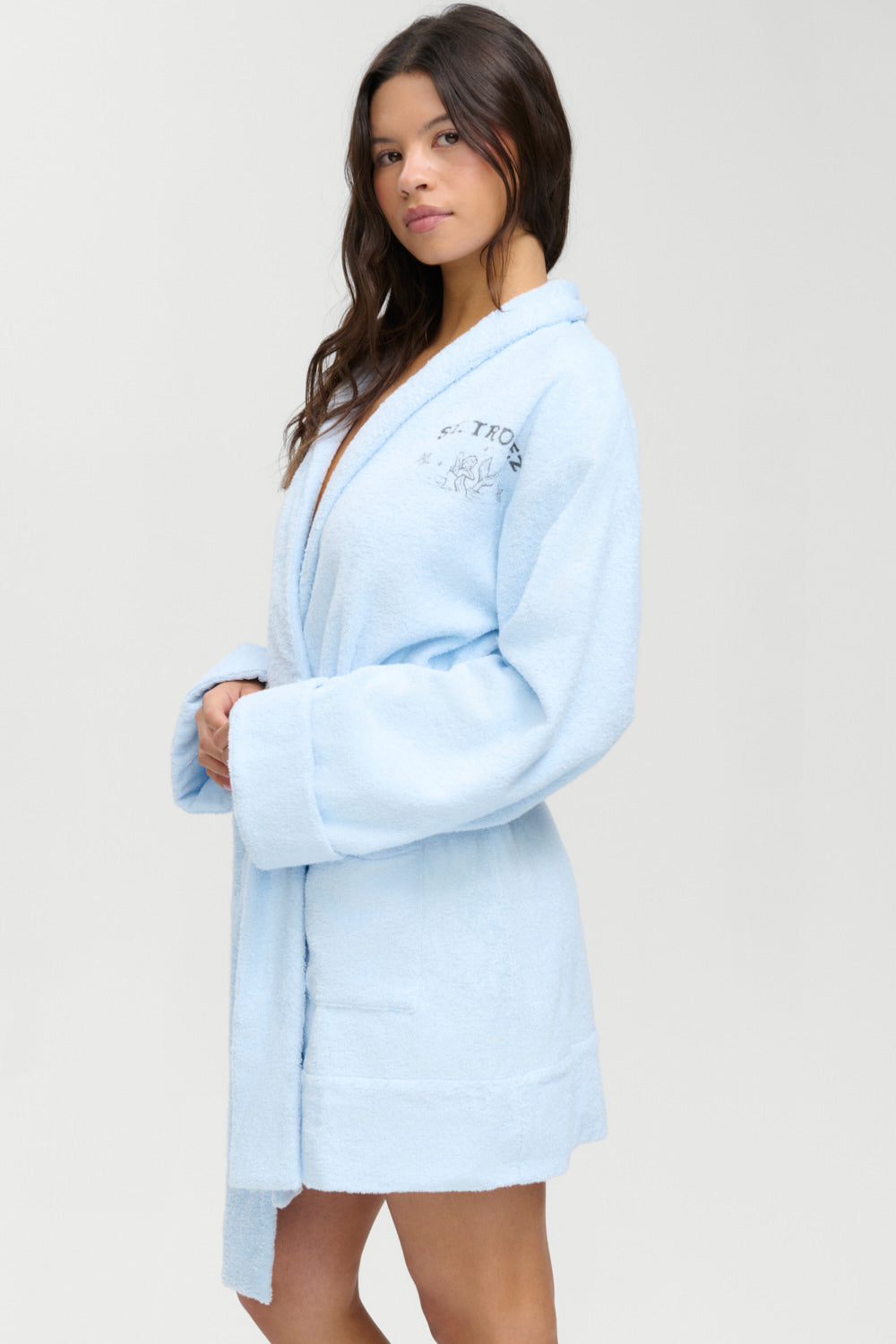 Poolside Terry Robe - French Riviera | Frankies Bikinis