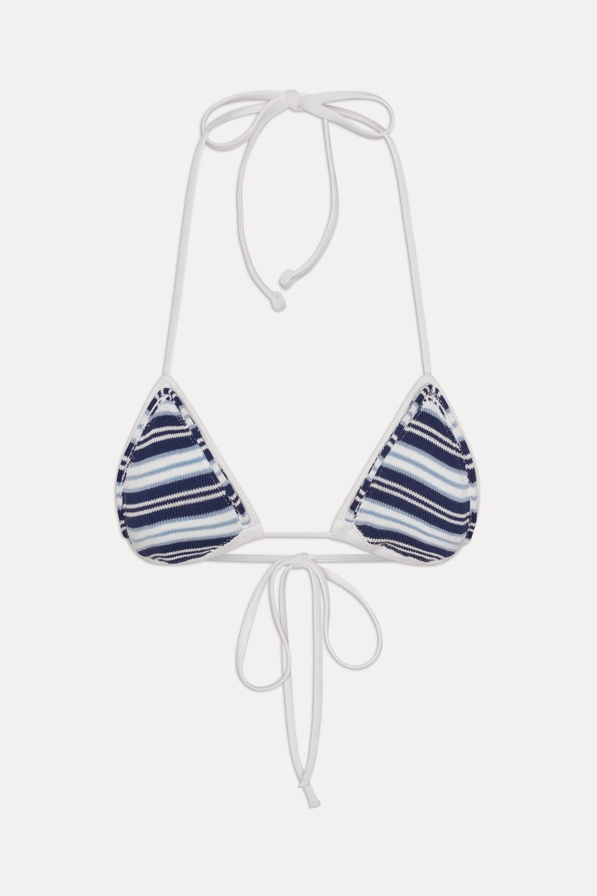 x JENNIE Nick Knit Bikini Top - Arctic Stripe | Frankies Bikinis