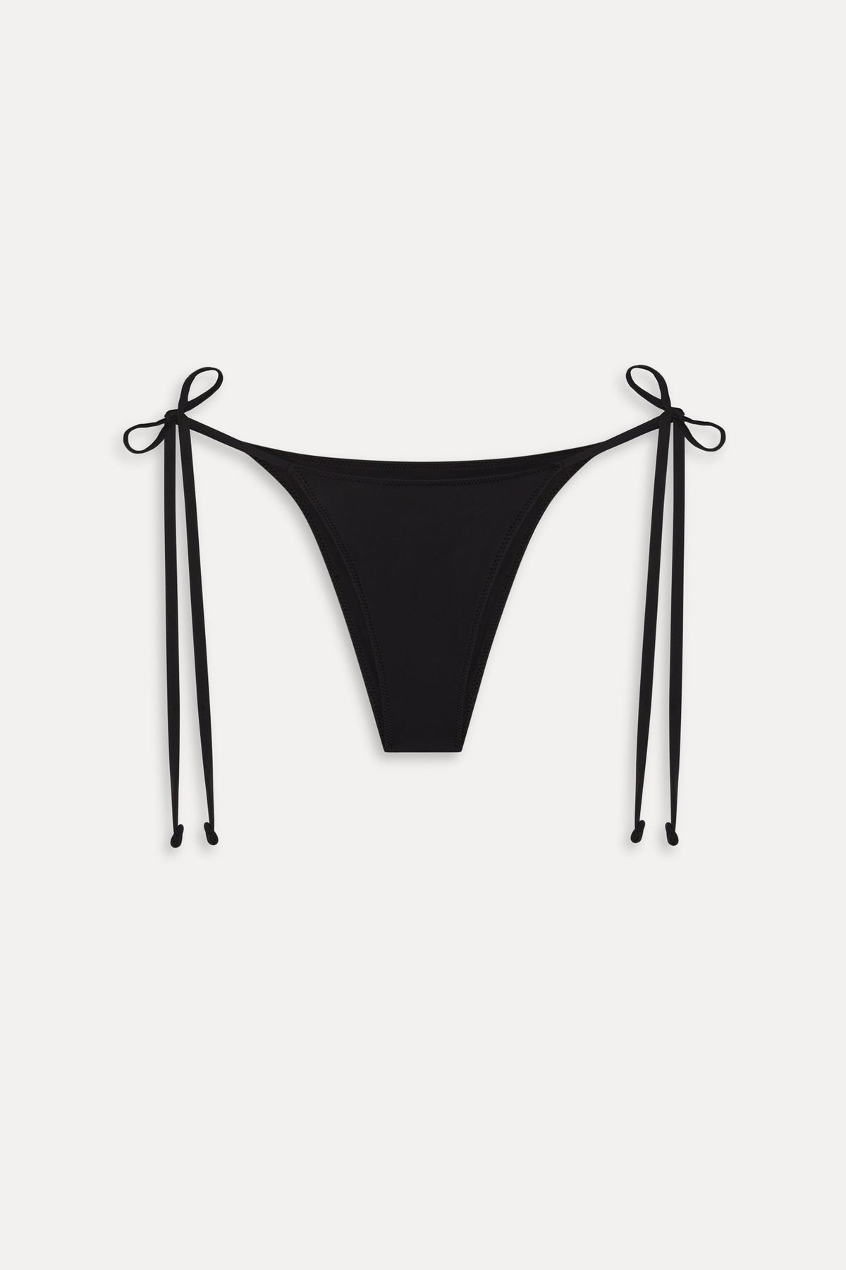 Mackenzie Cheeky String Bikini Bottom - Black | Frankies Bikinis