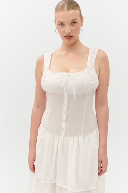 Christabelle Ruffle Maxi Dress - Sunrose | Frankies Bikinis