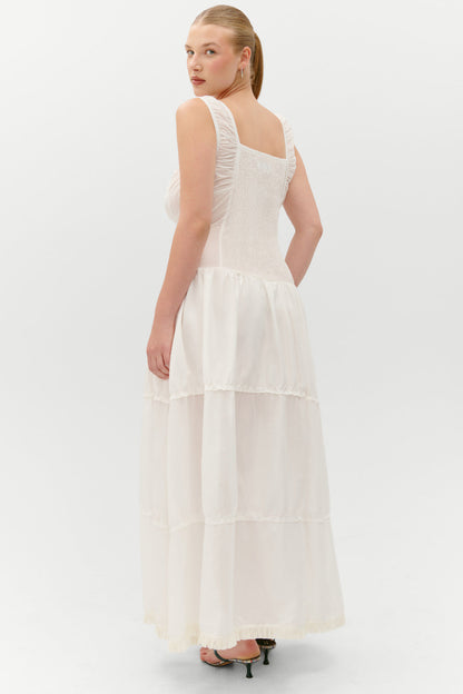 Christabelle Ruffle Maxi Dress - Sunrose | Frankies Bikinis
