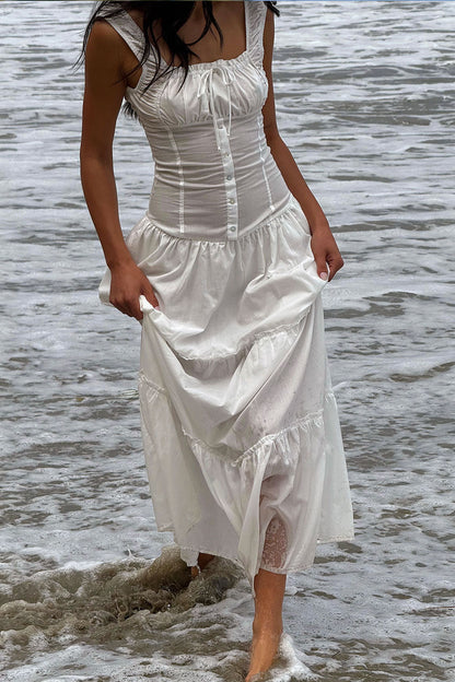 Christabelle Ruffle Maxi Dress - Sunrose | Frankies Bikinis