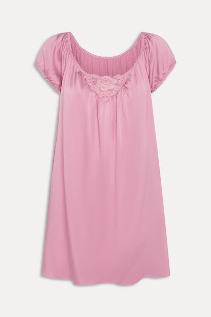 Bo Silk Babydoll Dress - Sunset Pink | Frankies Bikinis