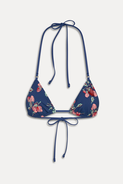 Nick Beaded Triangle Bikini Top - Strawberry Patch | Frankies Bikinis