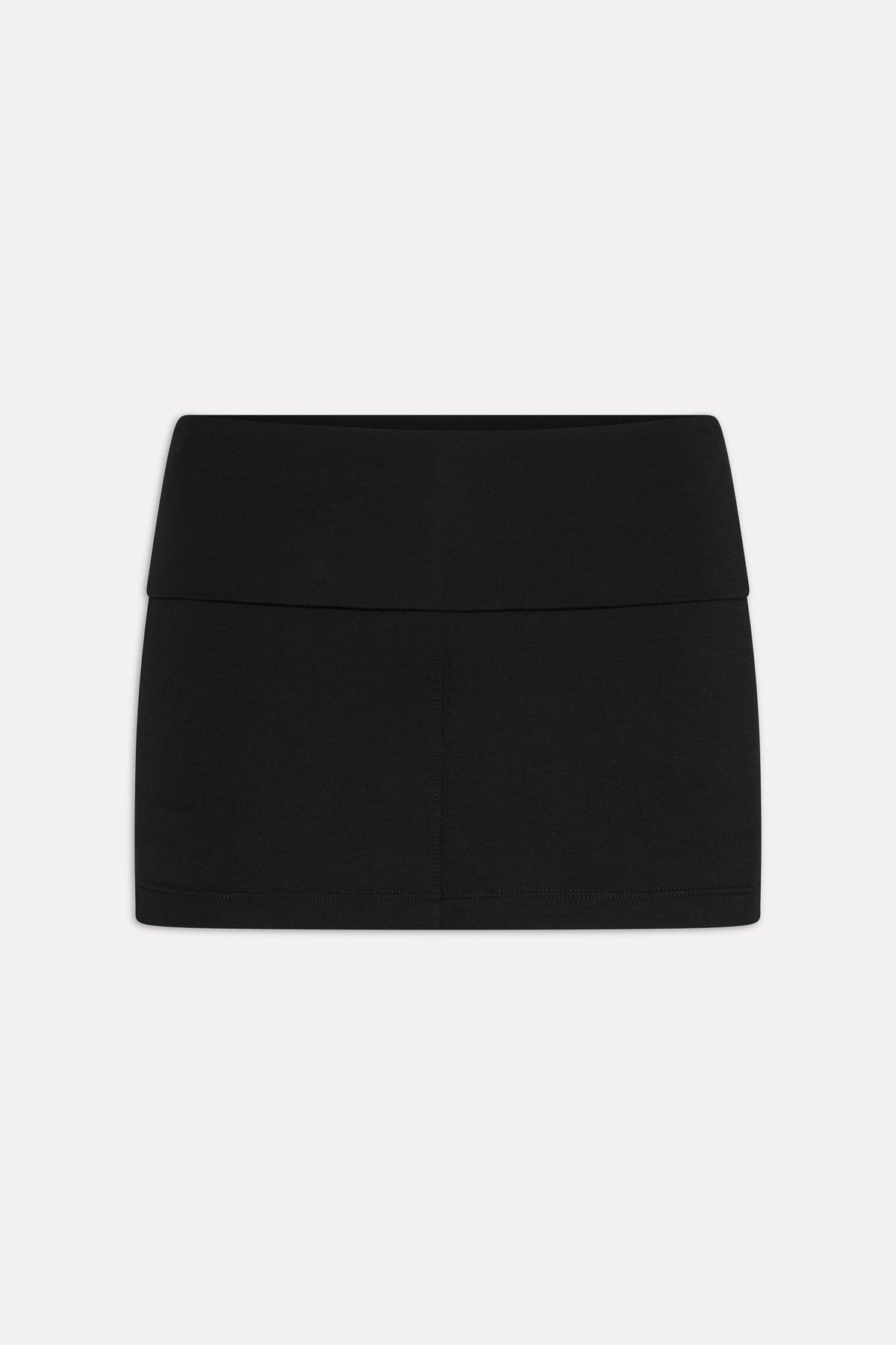 x JENNIE Chantal Foldover Mini Skort - Black | Frankies Bikinis