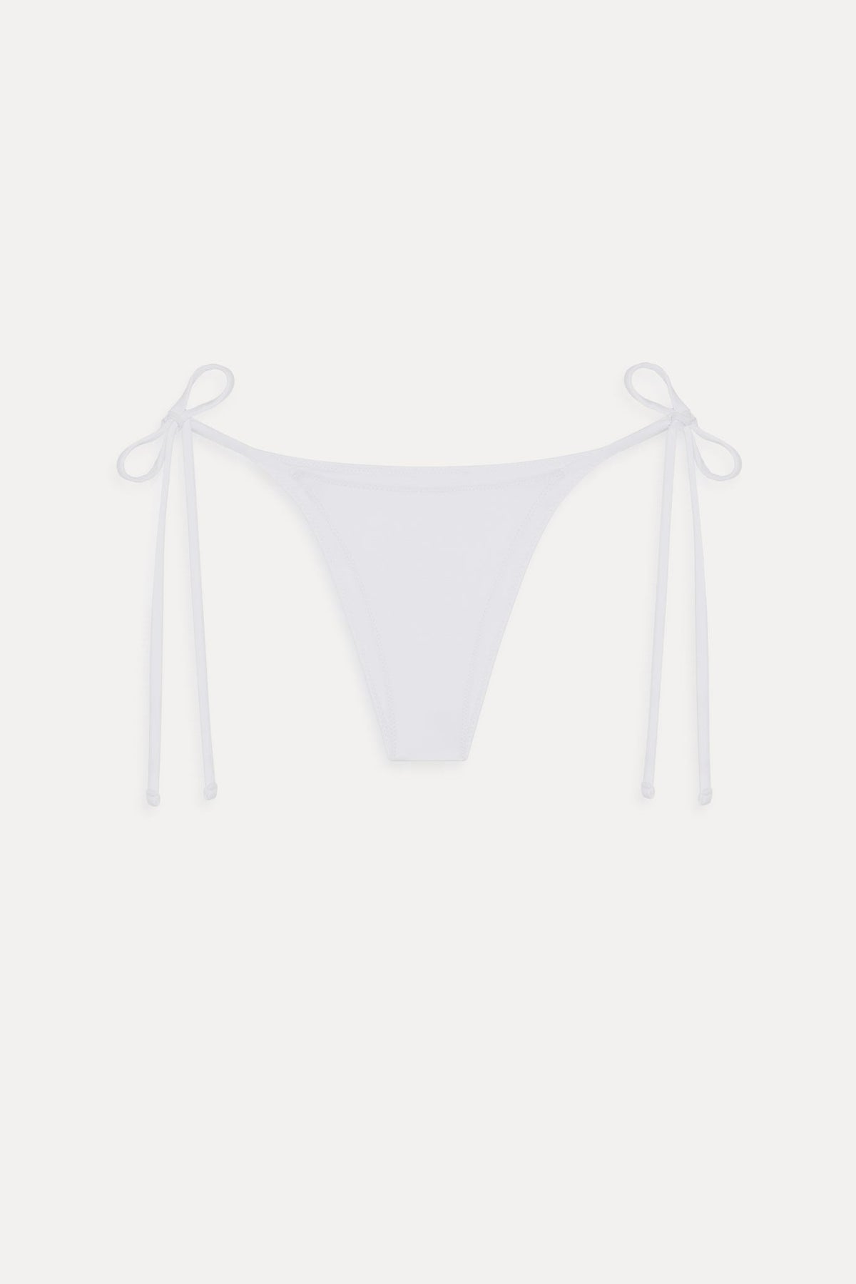 Mackenzie Cheeky String Bikini Bottom - Optic White | Frankies Bikinis