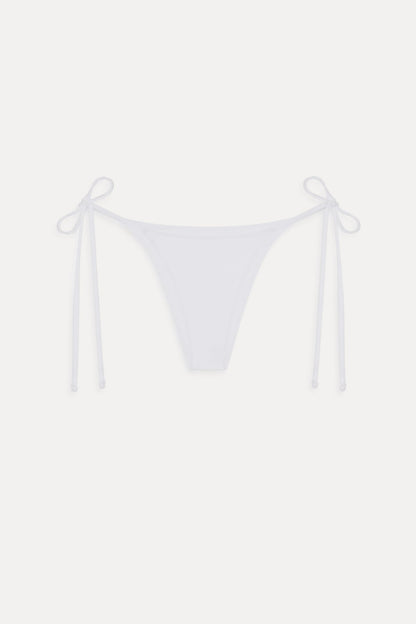 Mackenzie Cheeky String Bikini Bottom - Optic White | Frankies Bikinis