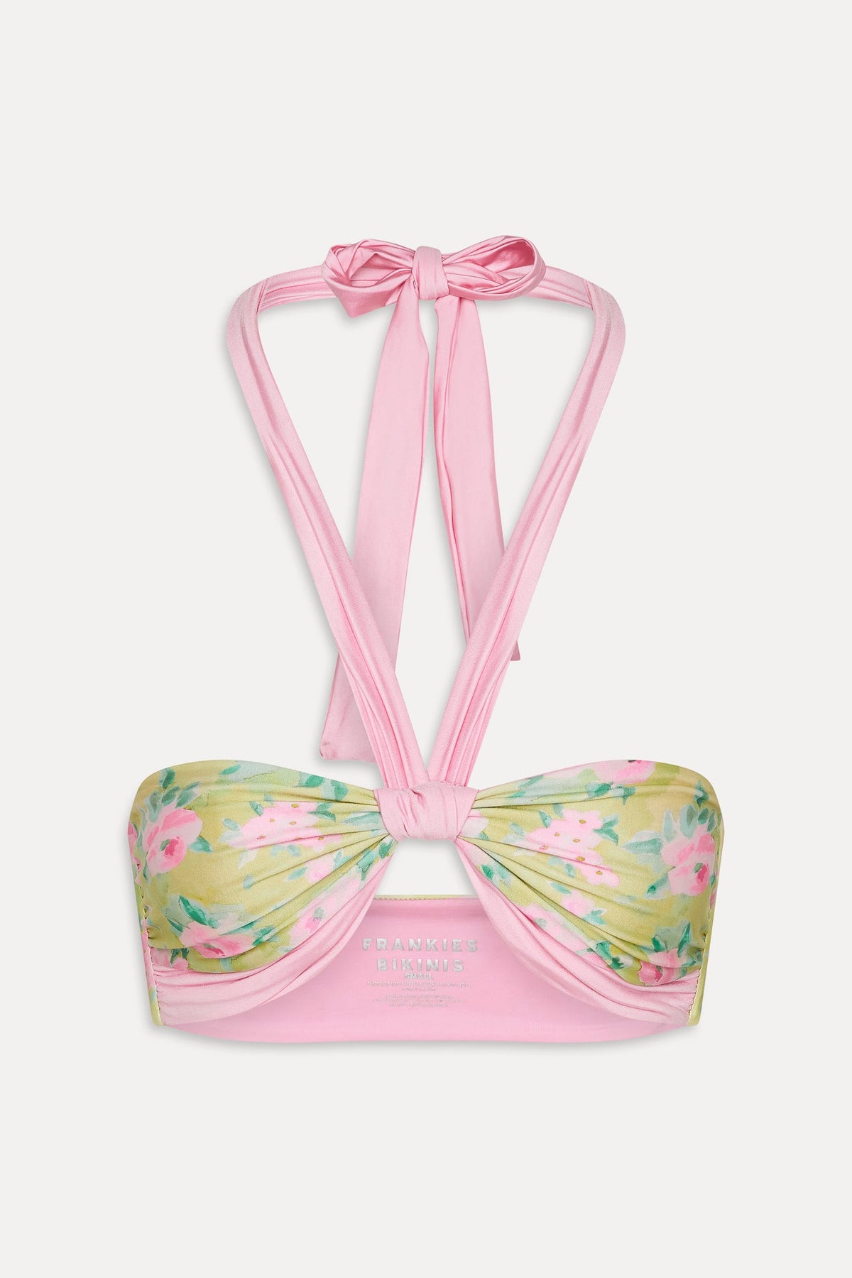Leah Bandeau Halter Bikini Top - Nymphaea | Frankies Bikinis
