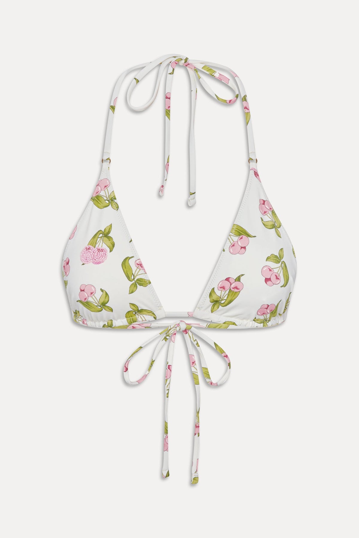 Grace Beaded Triangle Bikini Top - Cherry Picked | Frankies Bikinis