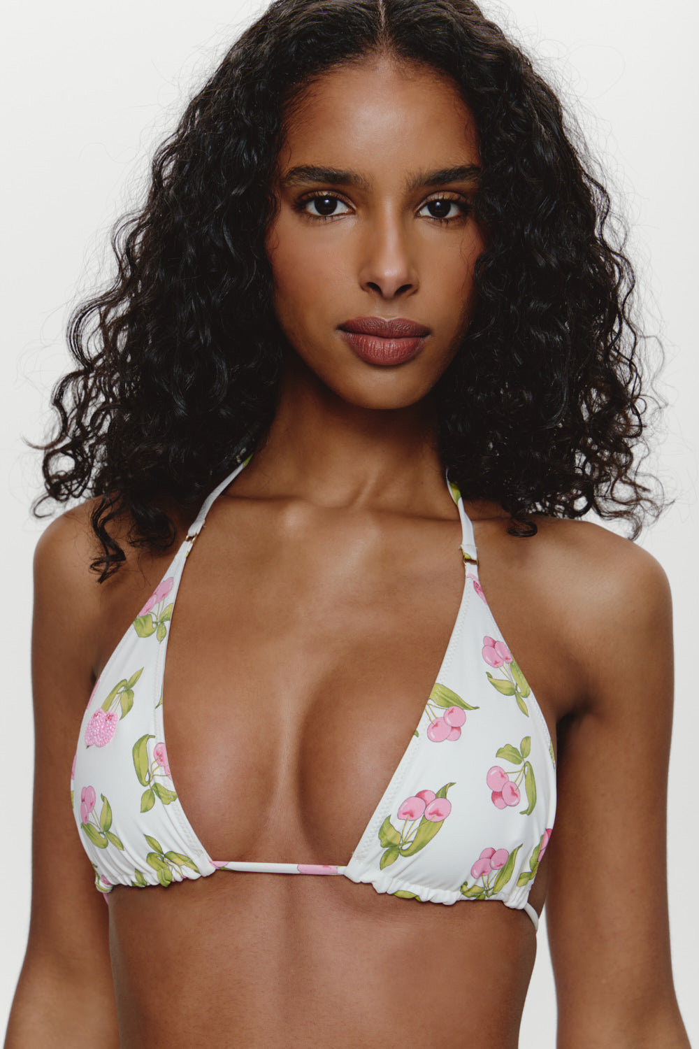 Grace Beaded Triangle Bikini Top - Cherry Picked | Frankies Bikinis