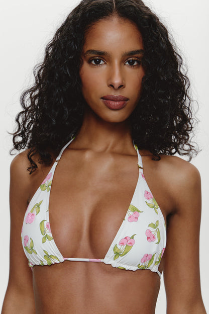 Grace Beaded Triangle Bikini Top - Cherry Picked | Frankies Bikinis