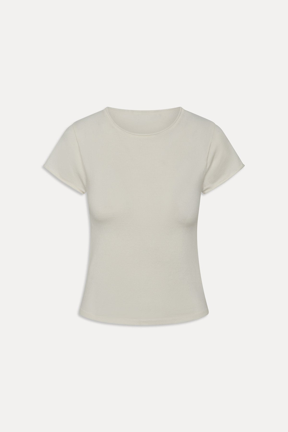 Baylee Knit Tee - Soft Vanilla | Frankies Bikinis