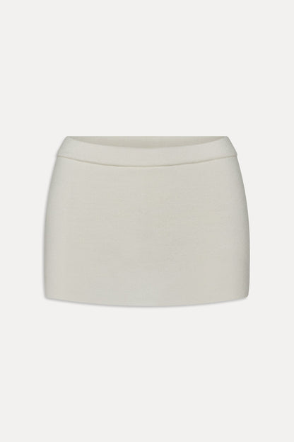 Marialla Knit Mini Skort - Soft Vanilla | Frankies Bikinis