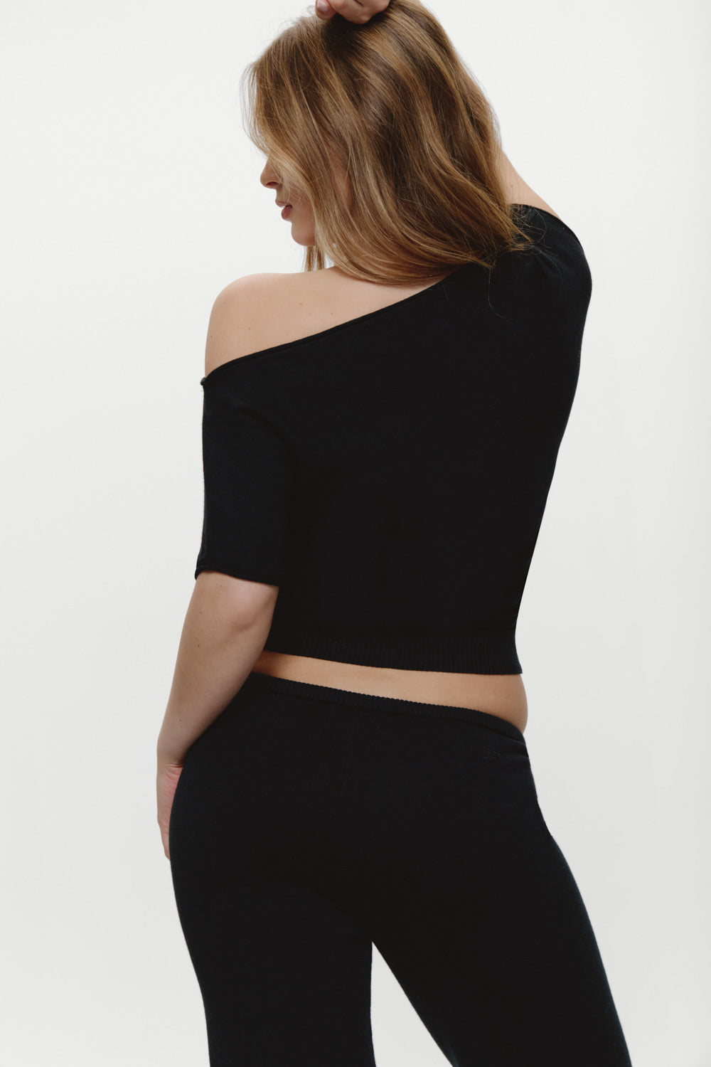 Montecito Boat Neck Knit Shirt - Black | Frankies Bikinis