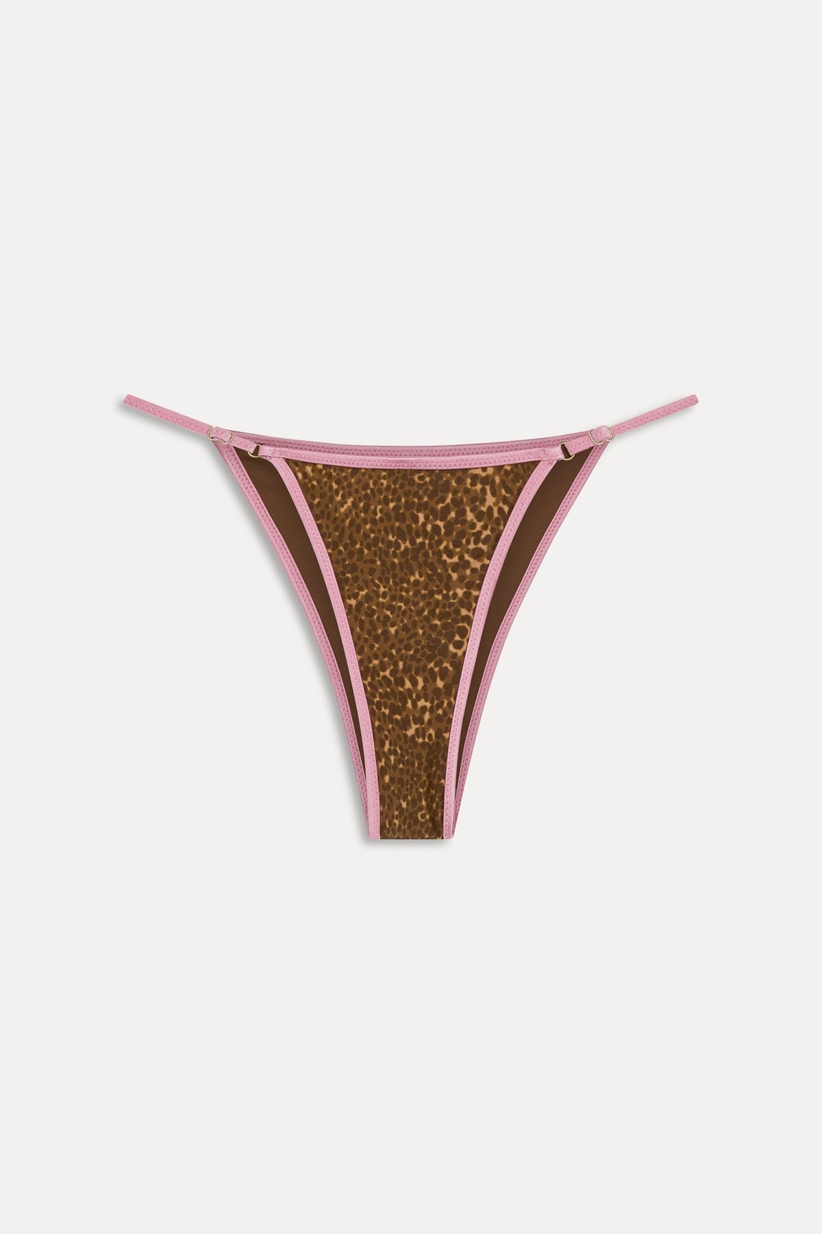 Luna Satin Bikini Bottom - Vintage Cheetah | Frankies Bikinis