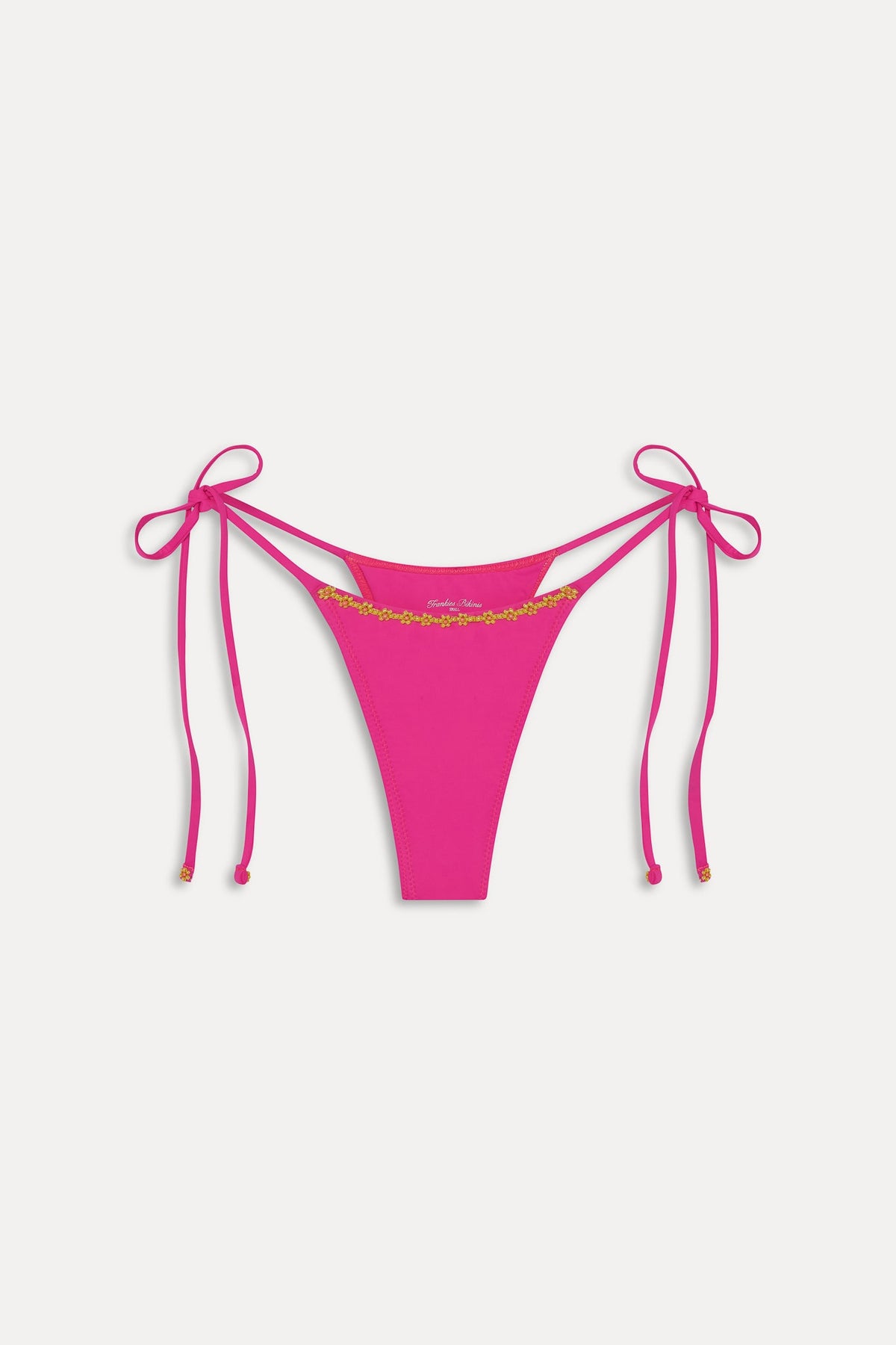 Divine Skimpy Beaded Bikini Bottom - Sea Star Pink | Frankies Bikinis