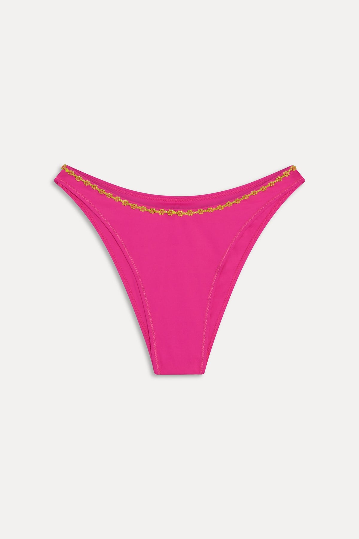 Dove Beaded Bikini Bottom - Sea Star Pink | Frankies Bikinis