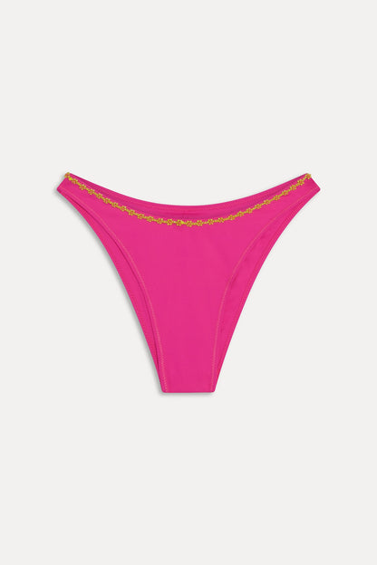 Dove Beaded Bikini Bottom - Sea Star Pink | Frankies Bikinis