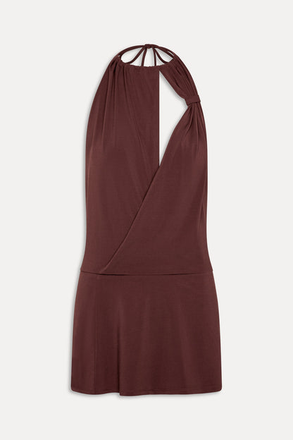 Cindy Wrap Mini Dress - Driftwood | Frankies Bikinis