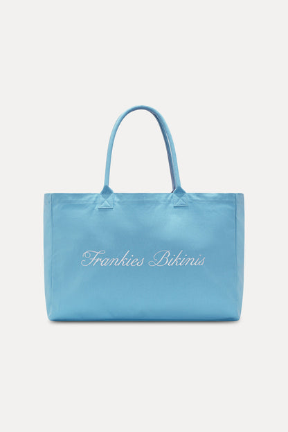 Oversized Canvas Tote Bag - Seaside | Frankies Bikinis