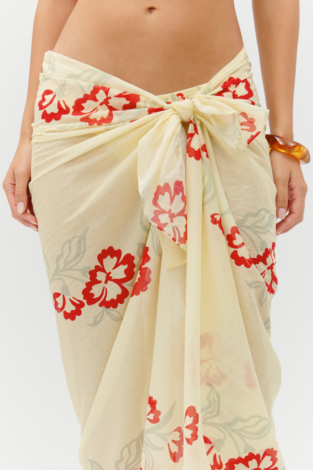 Alessia Cotton Sarong - Hibiscus Beach | Frankies Bikinis