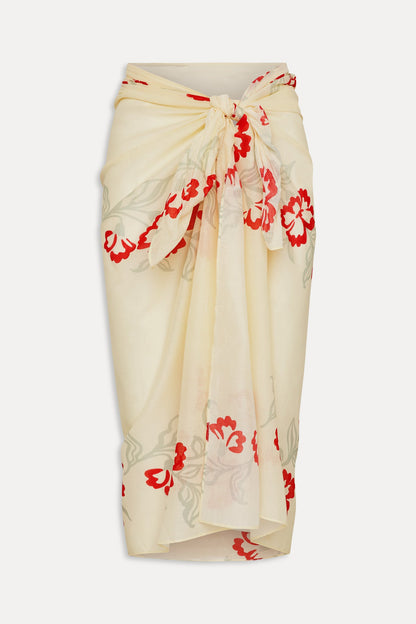 Alessia Cotton Sarong - Hibiscus Beach | Frankies Bikinis