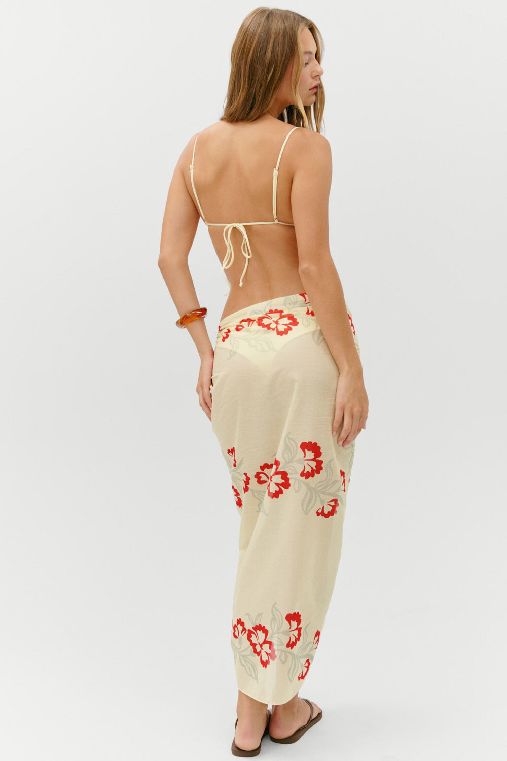 Alessia Cotton Sarong - Hibiscus Beach | Frankies Bikinis