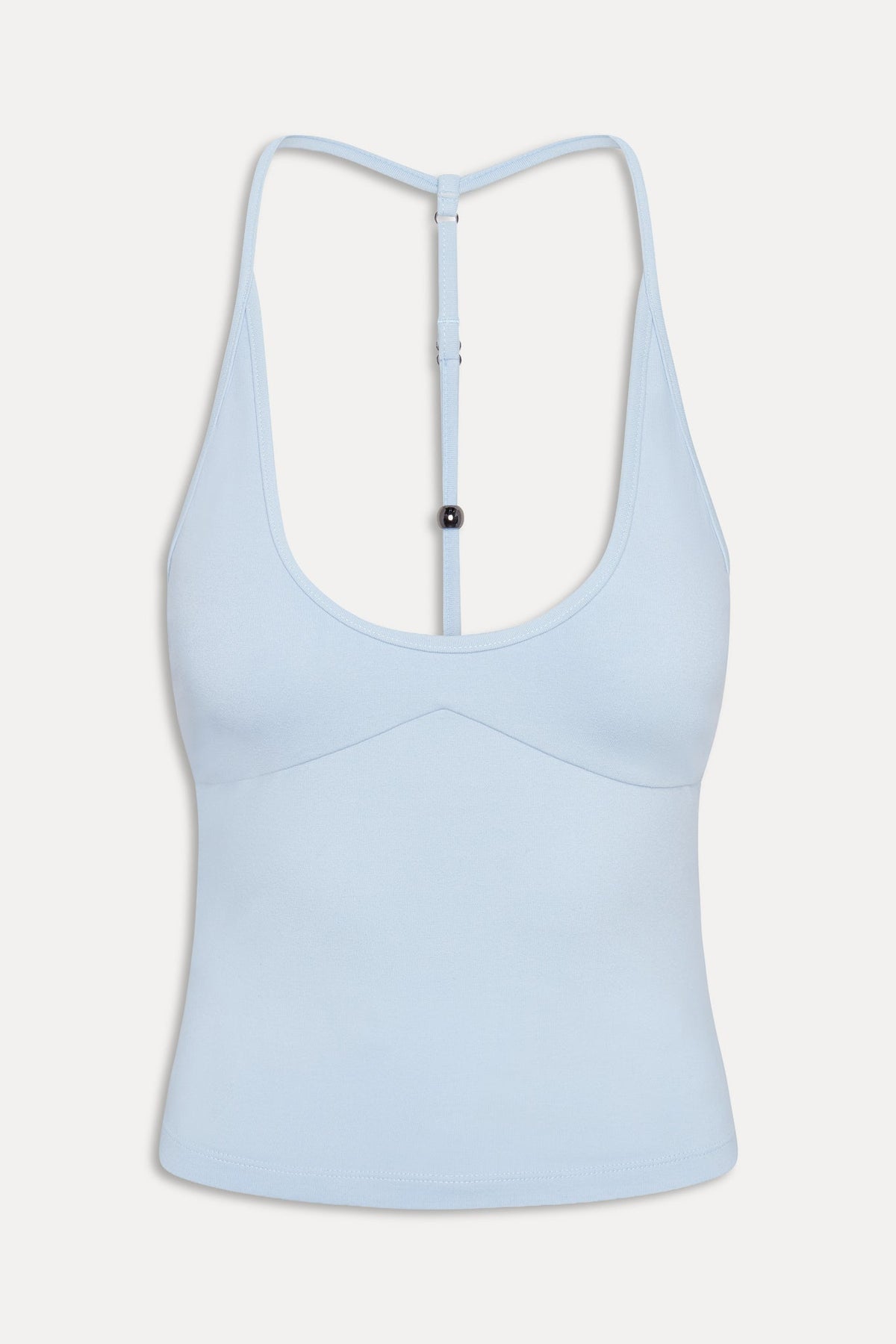 x JENNIE Chantal Cotton Halter Top - Powder Blue | Frankies Bikinis