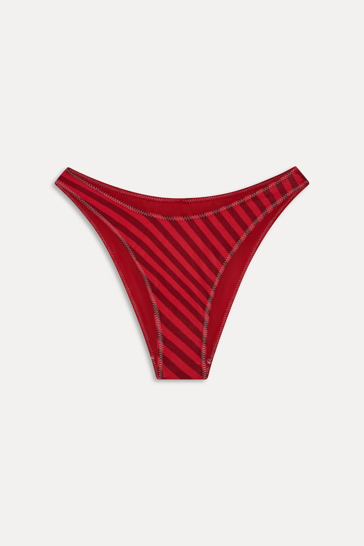 x JENNIE Dove Satin Bikini Bottom - Spring Stripe | Frankies Bikinis