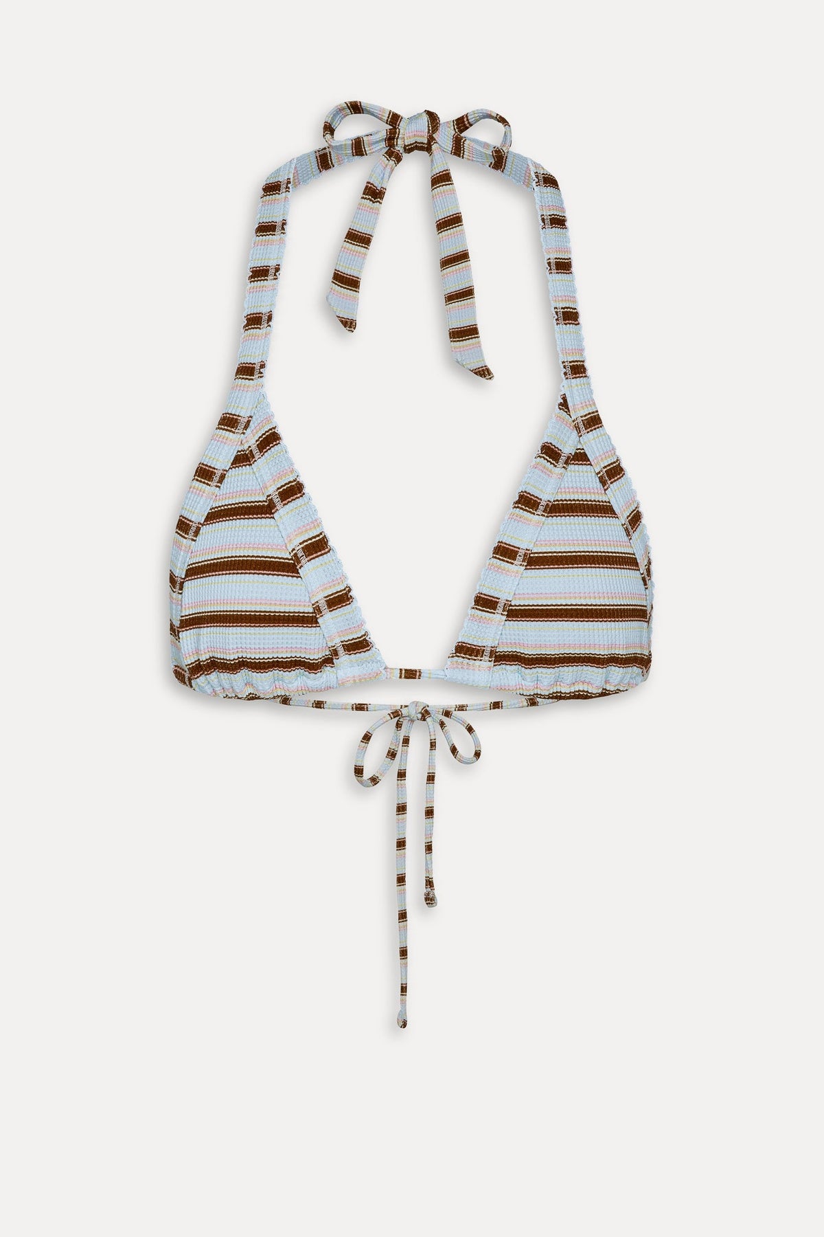 Taite Triangle Striped Bikini Top - Verona Stripe | Frankies Bikinis