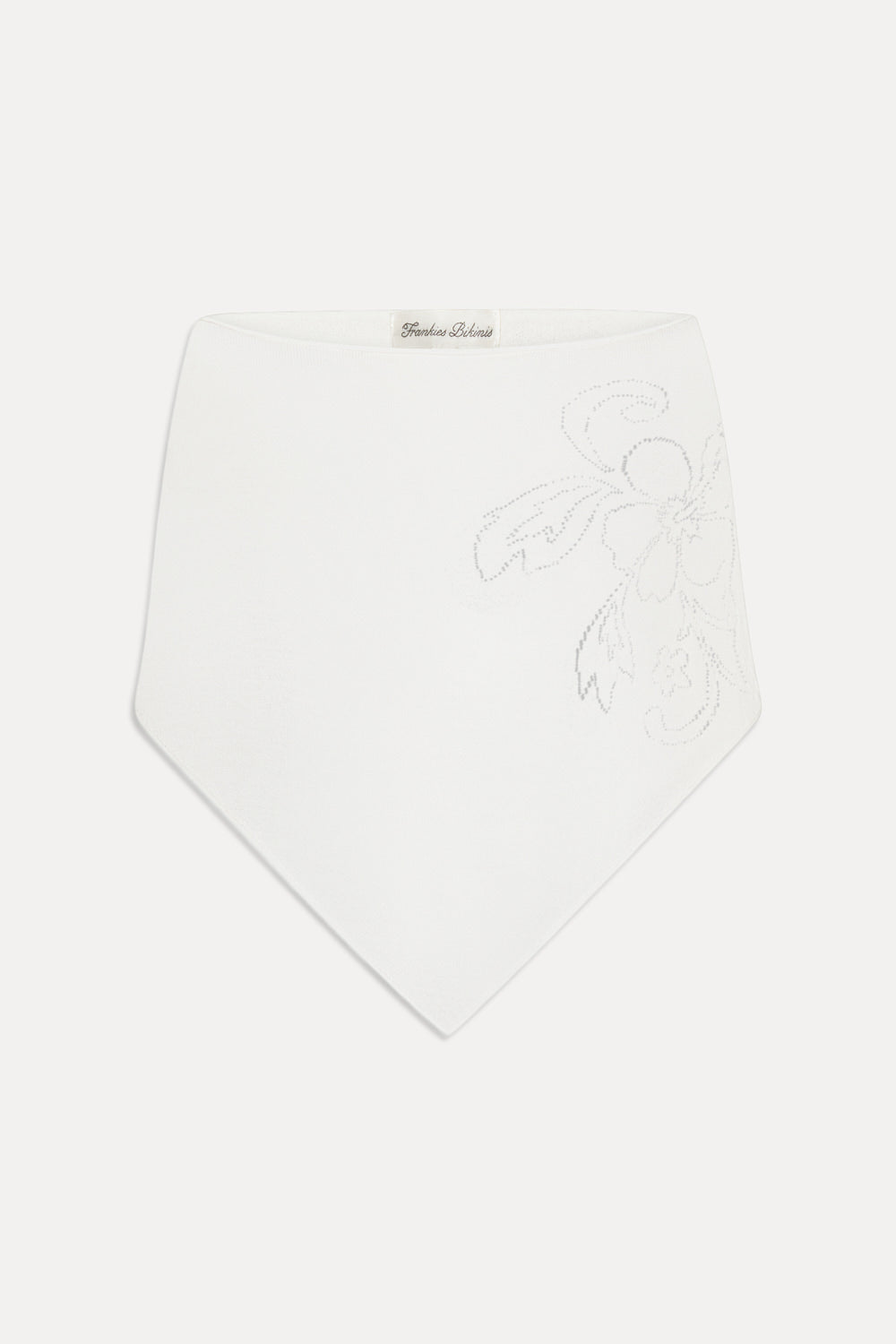 Scout Knit Poncho - White Hibiscus | Frankies Bikinis