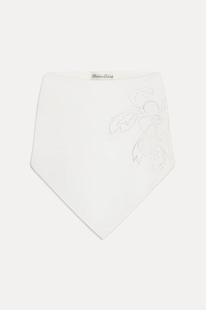 Scout Knit Poncho - White Hibiscus | Frankies Bikinis