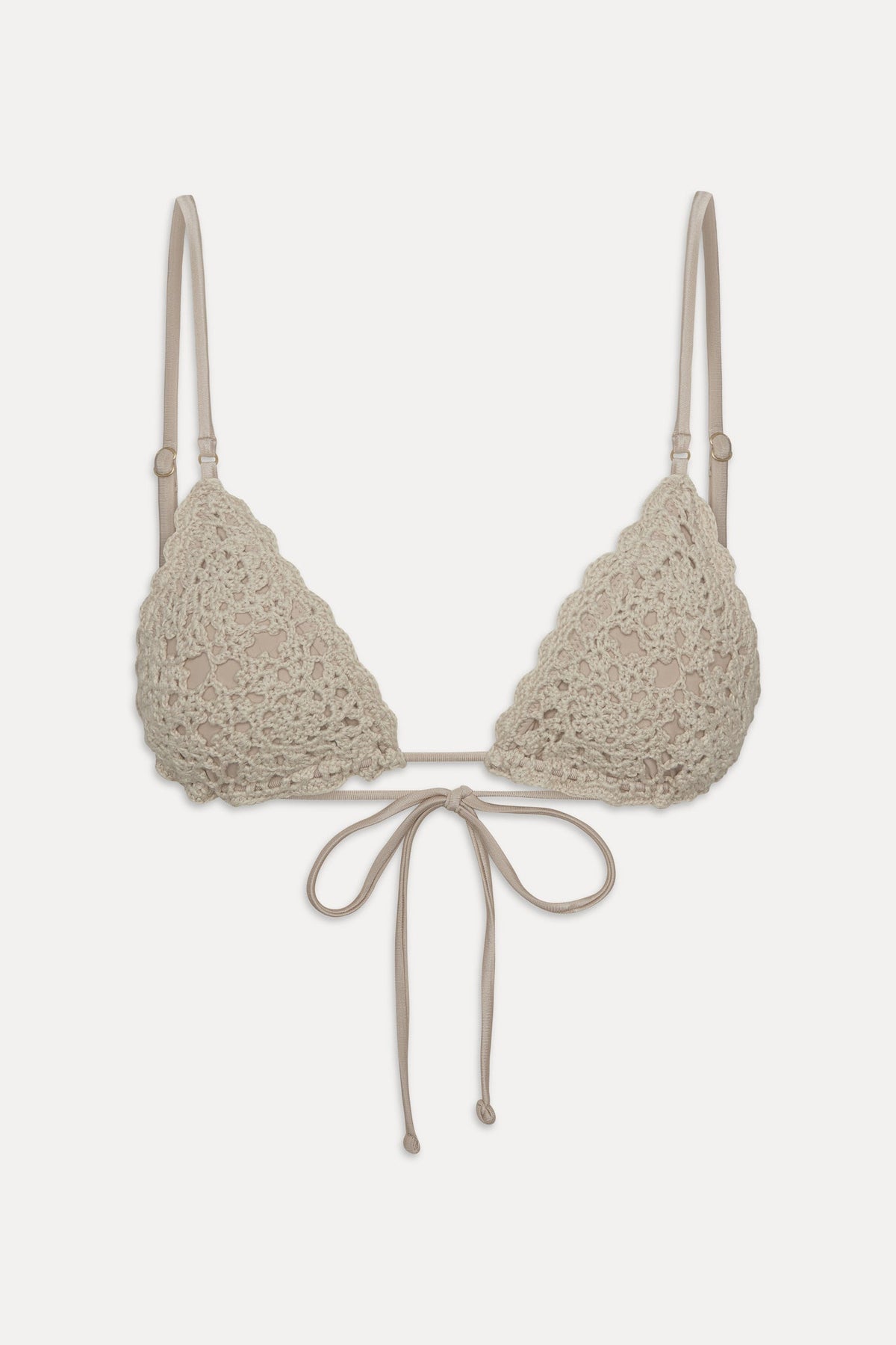 Elena Crochet Shine Bikini Top - Birthday Suit | Frankies Bikinis